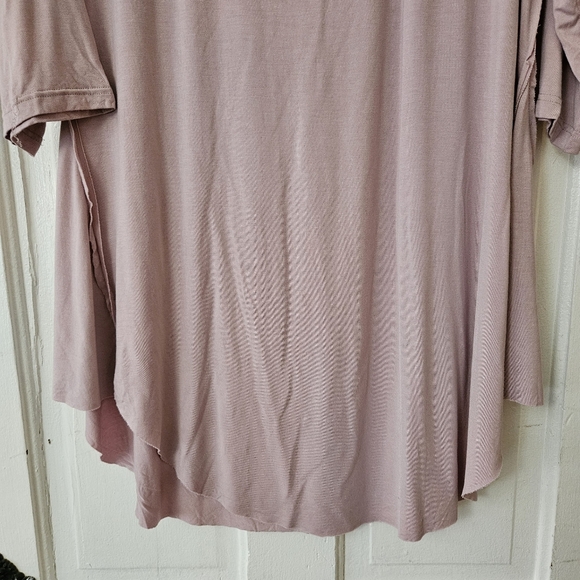 POL Women's Pink Oversized Boho Tunic Top Size Small, 3/4 Sleeves - Picture 3 of 8